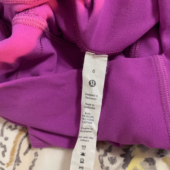 lululemon align leggings size 6 vivid plum 28” EUC - Picture 5 of 7